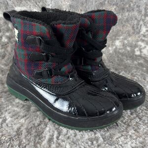 Sorel Sz 6 Waterproof Plaid Warm Lined Tivoli Winter Snow Boots Laced